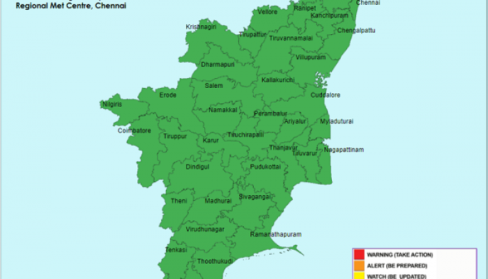 Weather Forecast For Tamilnadu and Puducherry For 6th Jan2022